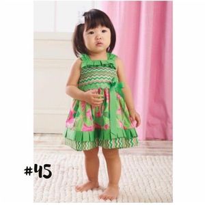 NEW Mud Pie Little Sprout Pleated Ruffle Dress 0-6 Months
